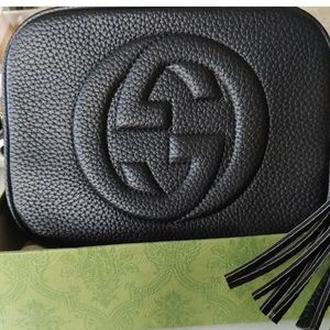 Black Designer Inspired Disco Bag